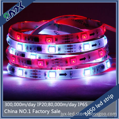 Waterproof Christmas Outdoor Decorative SMD5050 RGB LED Strip Running Light For Building Decoration